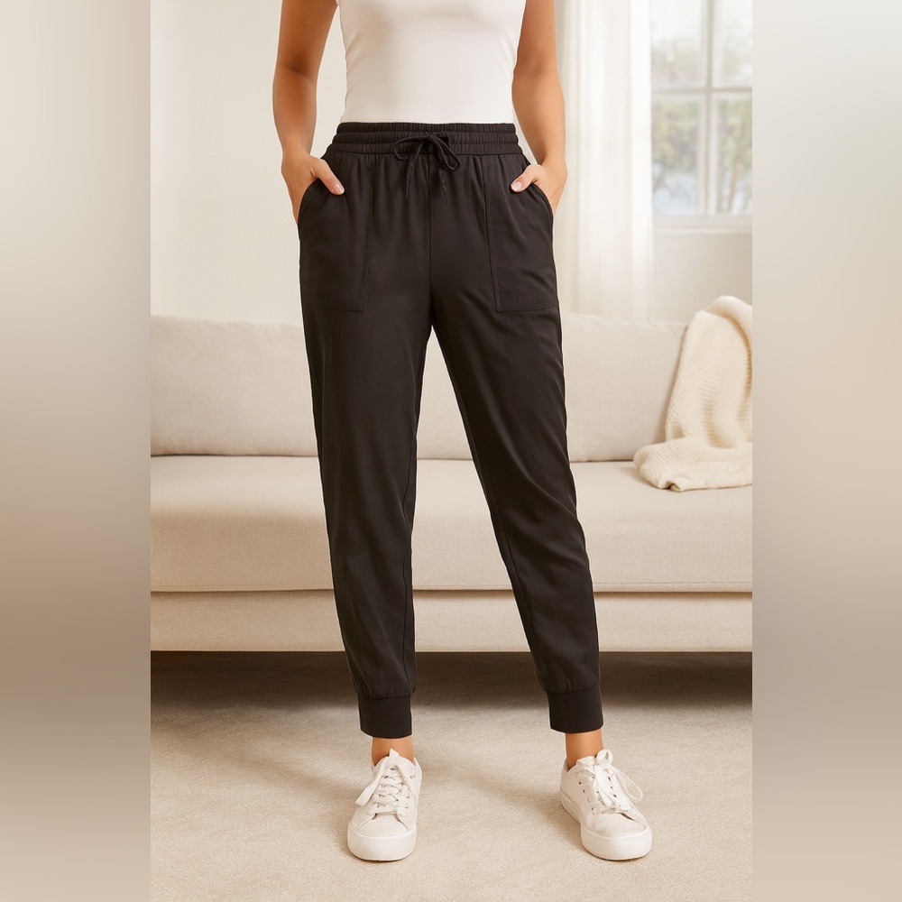 NWT Paper Label Black Joggers Size S | High Waisted Lounge Pants Soft Stretch